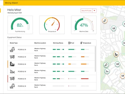 Heavy Machine Dashboards