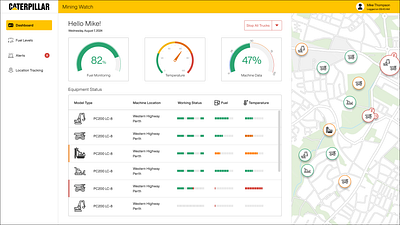 Heavy Machine Dashboards