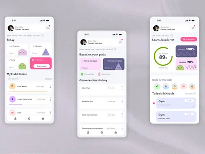 Habitly - Your Personal Assistant in Forming Habits ui ux