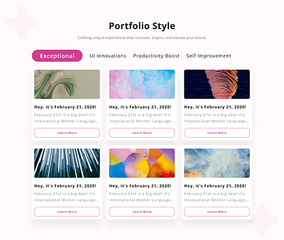 Portfolio Style elegant design