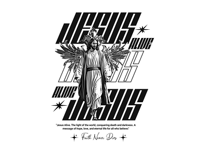 Jesus cross graphic design illustration jesus product design t shirt design typography