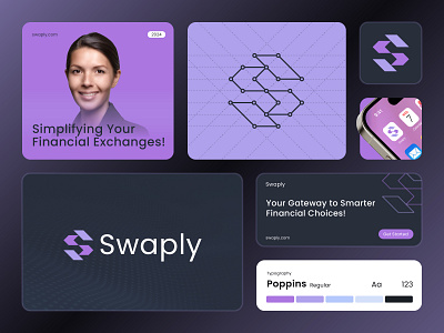 Swaply - Exchange, Fintech, Web3, Crypto, DeFi, Logo & Branding bank logo branding crypto defi financial financial technology fintech letter s logo logo logo design logo icon modern logo money logo online wallet swaply transaction logo web3