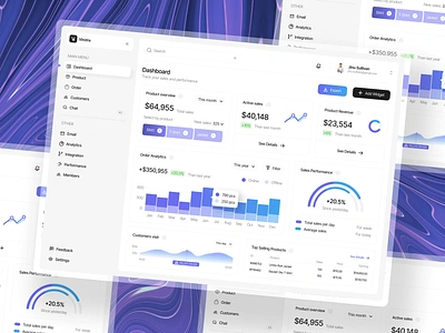 Virotra - CRM Dashboard admin analytic branding crm crm dashboard dashboard dashboard design design graphic design product product design report saas sales analytic sales dashboard sales management ui ui design uiux