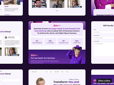 Personal Coach Landing Page Design ui web site website builder