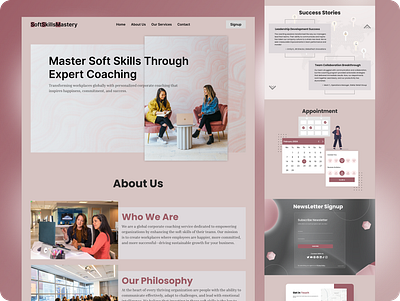 SoftSkillsMastery – Corporate Coaching Website Design branding logo ui