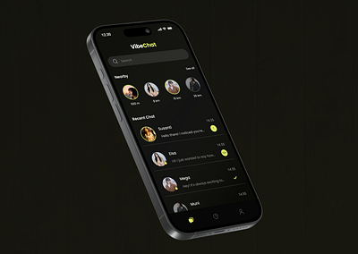 VibeChat - Chatting Mobile App design figma mobile mobile design ui ui design ui mobile uiux ux