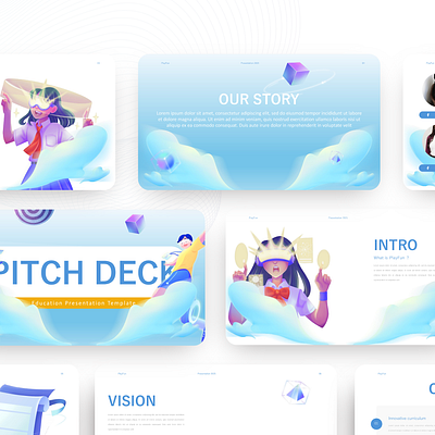 EDUCATION PITCH DECK PRESENTATION DESIGN ppt design