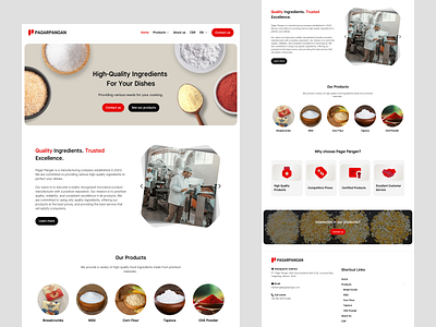 Pagar Pangan: Company Profile Responsive Website responsive web design ui