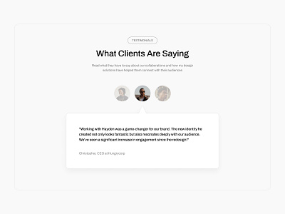 Testimonials Section clients feedback portfolio reviews section testimonials web design