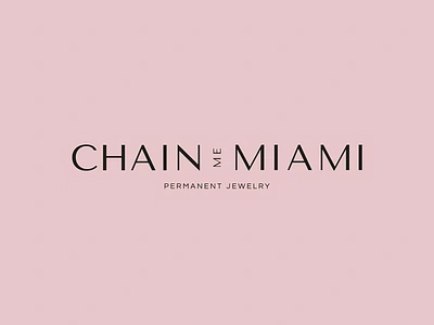 Chain Me Miami - Jewelry Logo branding clean creative design diamond diamonds gold graphic design icon inspiration jewellery jewelry logo logo logo design luxury necklace online store ring symbol typography