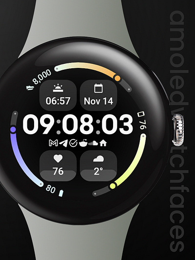 Summit Watch Face amoled watch faces amoledwatchfaces custom complications design digital clock google play pixel watch 3 watch face watch face format wear os wear os 5