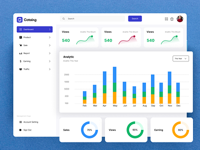 Catalog Dashboard admin branding dashboard design minimal typography ui website