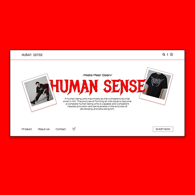 Human Sense branding graphic design logo ui