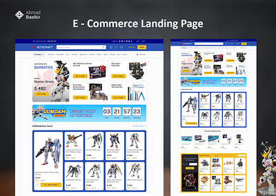 E Commerce Landing Page e commerce landing page e commerce website e commerce website design hobby landing page hobby website design landing page design ui ui design