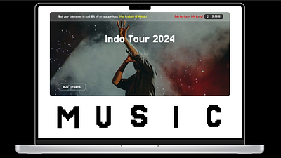 Indo Tour | Hero Image animation branding daily typography ui ux