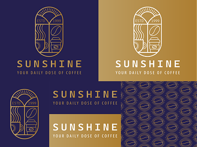 PREMIUM COFFEE LINEART LOGO 3d art branding cafe coffee design drawing elegant food gold graphic design illustration lineart logo logo design luxury motion graphics png restaurant vector