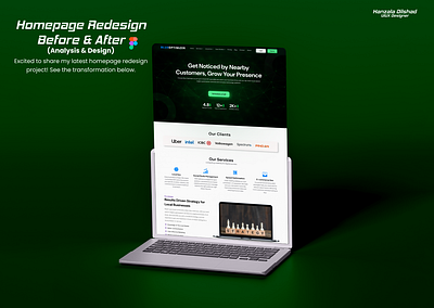 Homepage Redesign – Before & After branding design figma homepage redesign landing page typography ui ui design uiux ux design website website design
