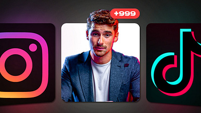 Iman Gadzhi Instagram Vs Tiktok Growth Idea Thumbnail Template branding graphic design iman gadzhi instagram thumbnail tiktok