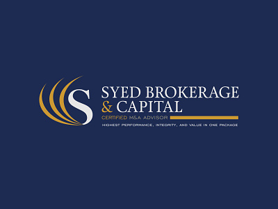 Syed Brokerage & Capital logo concepts design logo