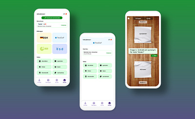 German Learning App (Exam based) ar german learning ui ux vr