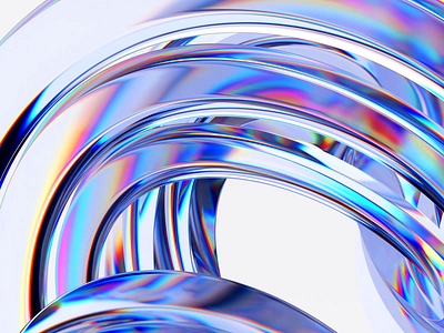 Abstract animation 3d abstract animation background blender branding colorful cover design effect elegant endless futuristic glass holographic iridescent loop refraction render shape