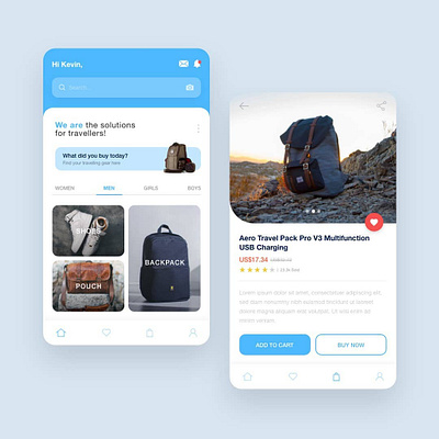 UI Design - Travel Mobile App app branding interface mobile app typography ui ux