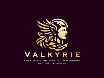 Valkyrie Logo angel armor branding gladiator helmet illustration quickness soldier ui ux valkyrie valkyrie branded valkyrie logo vector viking warrior wilderness wing wing woman woman