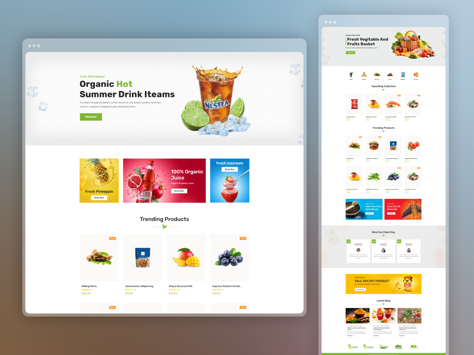 Vegitek - Organic Food & Grocery Mart Opencart Theme eco friendly products food business food e commerce fresh produce green groccessories grocery store health food health living mobile friendly natural products opencart theme organic food organic market organic mart responsive seo friendly uiux web design web development web shop