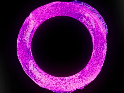 Viscous Fluid Circle 3d abstract cinema4d motion graphics redshift x particles