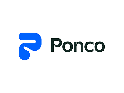 Ponco - Logo Design 3d brand branding desain design graphic design logo logo design minimal minimalist p logo ui user interface