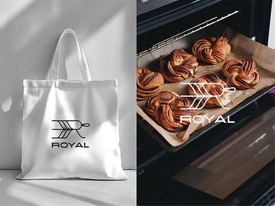 ROYAL bakery logo food logo logo combo mark logo trend 2024