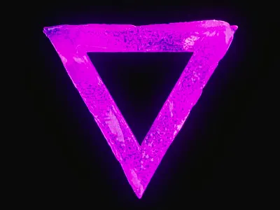 Viscous Fluid Triangle 3d abstract animation cinema4d motion graphics redshift x particles