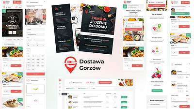 Dostawa Gorzów food graphic design mobile