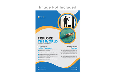 Travel and Tour 1 Page Flyer/Poster Template adobe illustrator flyer graphic design portfolio poster print template template design