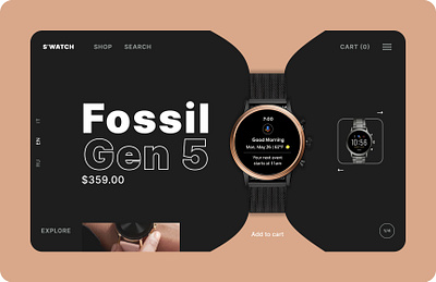 WATCH FOSSIL GEN 5 gen5 ui uiux watch