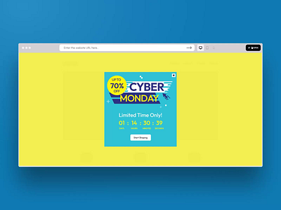 Cyber Deal Timer Template averta