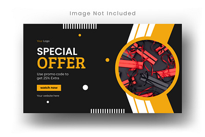 Product Sale Youtube Thumbnail Template graphic design product design social media thumbnail web banner web template youtube