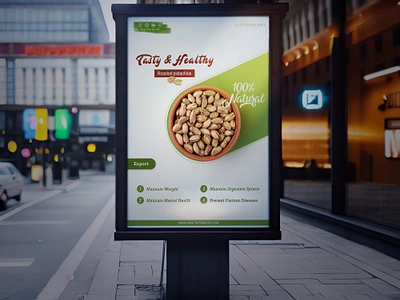 Billboard Design for Food and Snacks app branding design graphic design illustration logo typography ui ux vector