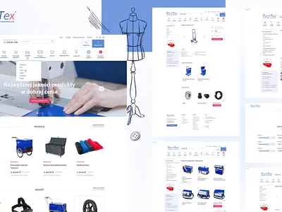 Techtex graphic design ui website