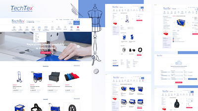 Techtex graphic design ui website