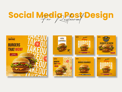 Social Media Post Design branding burgerposter creative design creatoribu design facebook post design graphic design instagrampostdesign posterdeisgn restaurantposterdesign socialmedia socialmediapostdesign