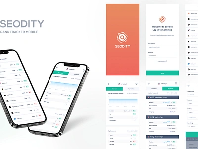 Seodity Rank Tracker mobile mobile rank tracker seo uiux