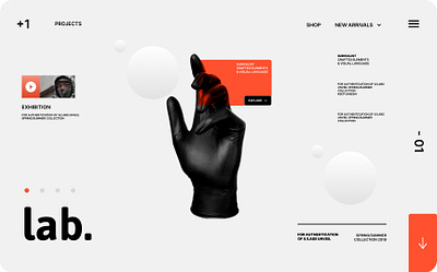 LAB. lab orange ui uiux white