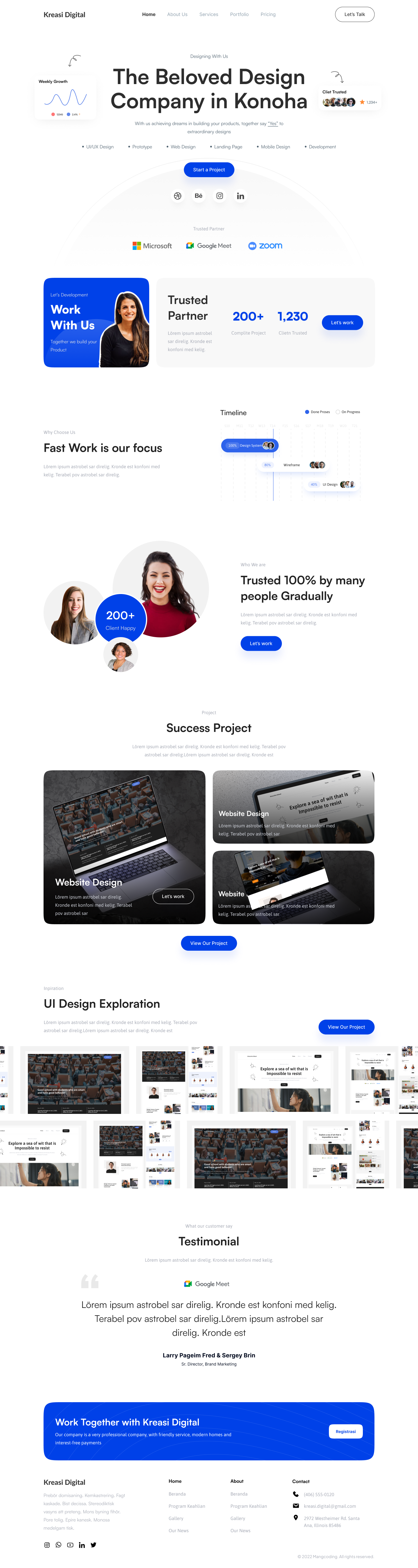 Design Agency landing page adobe xd branding design figma graphic design illustration illustrator landing page logo photoshop typography ui ux vector website