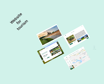 Tourism web design ui