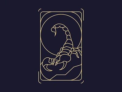 Scorpio Sign Illustration art artwork awesome design graphic design horoscope illustration minimalist tarot vector zodiac