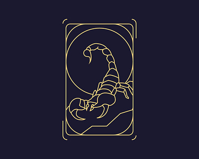 Scorpio Sign Illustration art artwork awesome design graphic design horoscope illustration minimalist tarot vector zodiac