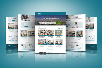 Real Estate Landing Page brainding design home webbsite design housing wesite design landing page design property design real estate landing page ui ui design ux design ux research website design