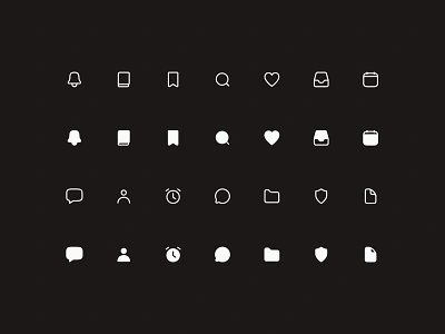 Solid and Line Icons ⚖️ design icon icons minimal pack saas set ui web design