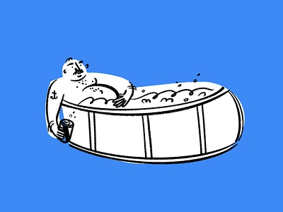 BYOBubbles 🫧 bubbles design doodle funny hot tub illo illustration lol sketch